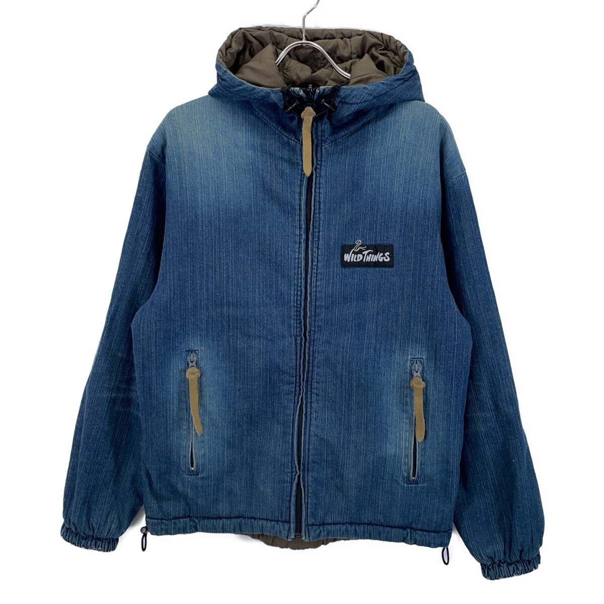 ワイルドシングス ブルー brown by 2-tacsコラボ プリマロフト リバーシブルブルゾン M