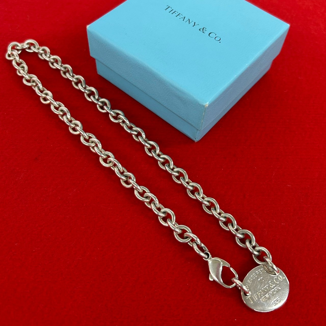 TIFFANY&Co. ティファニー リターントゥ オーバル タグ ネックレス シルバー925 ネックレス シルバー
 09905