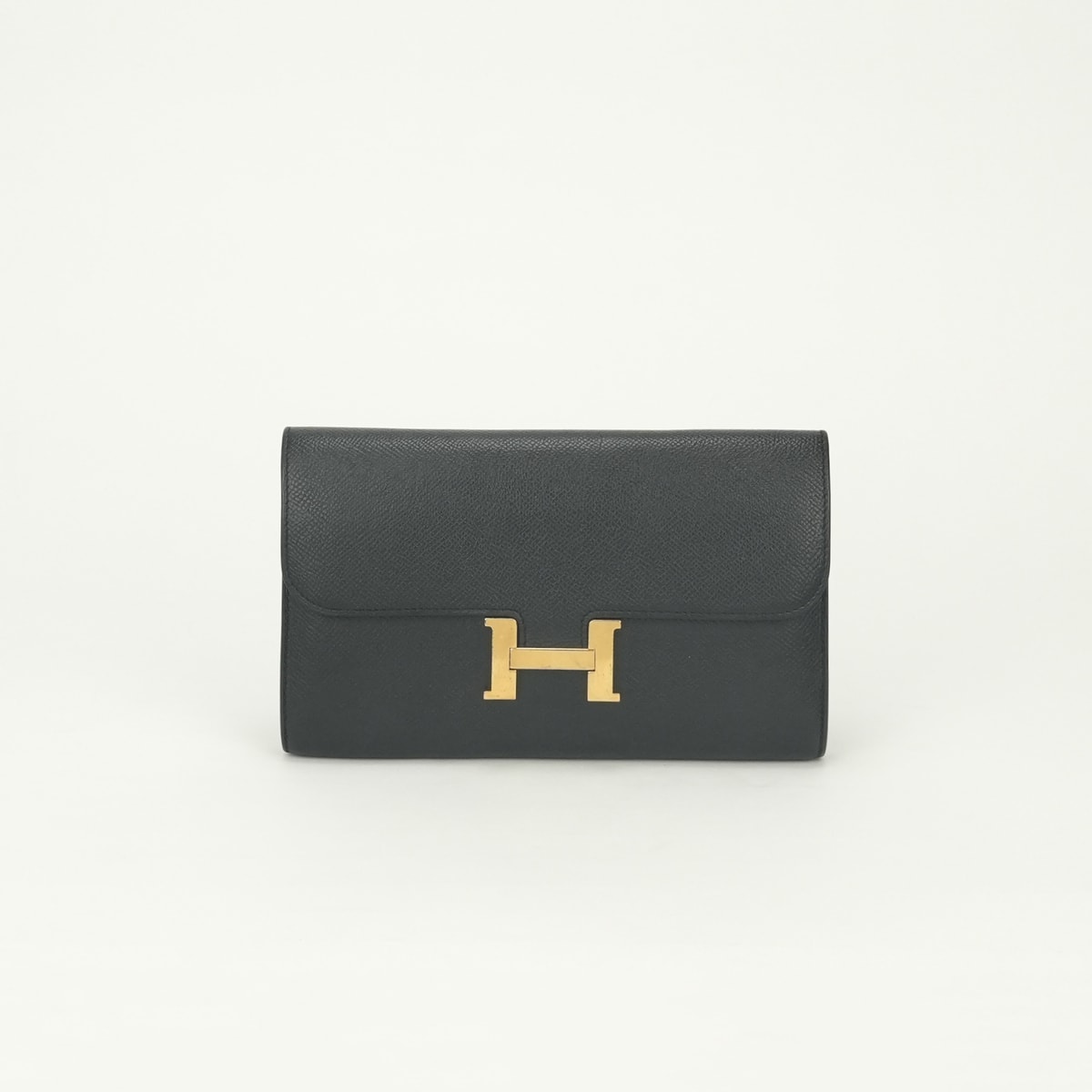 エルメス HERMES コンスタンスロング コンスタンス ロング 財布 長財布 ロングウォレット エプソン ノワール Noir ブラック Black 黒 ゴールド金具 ヴォーエプソン