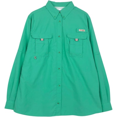 古着 コロンビア Columbia PFG ボタンダウン 長袖 フィッシングシャツ ロールアップシャツ レディースL相当/eaa650810