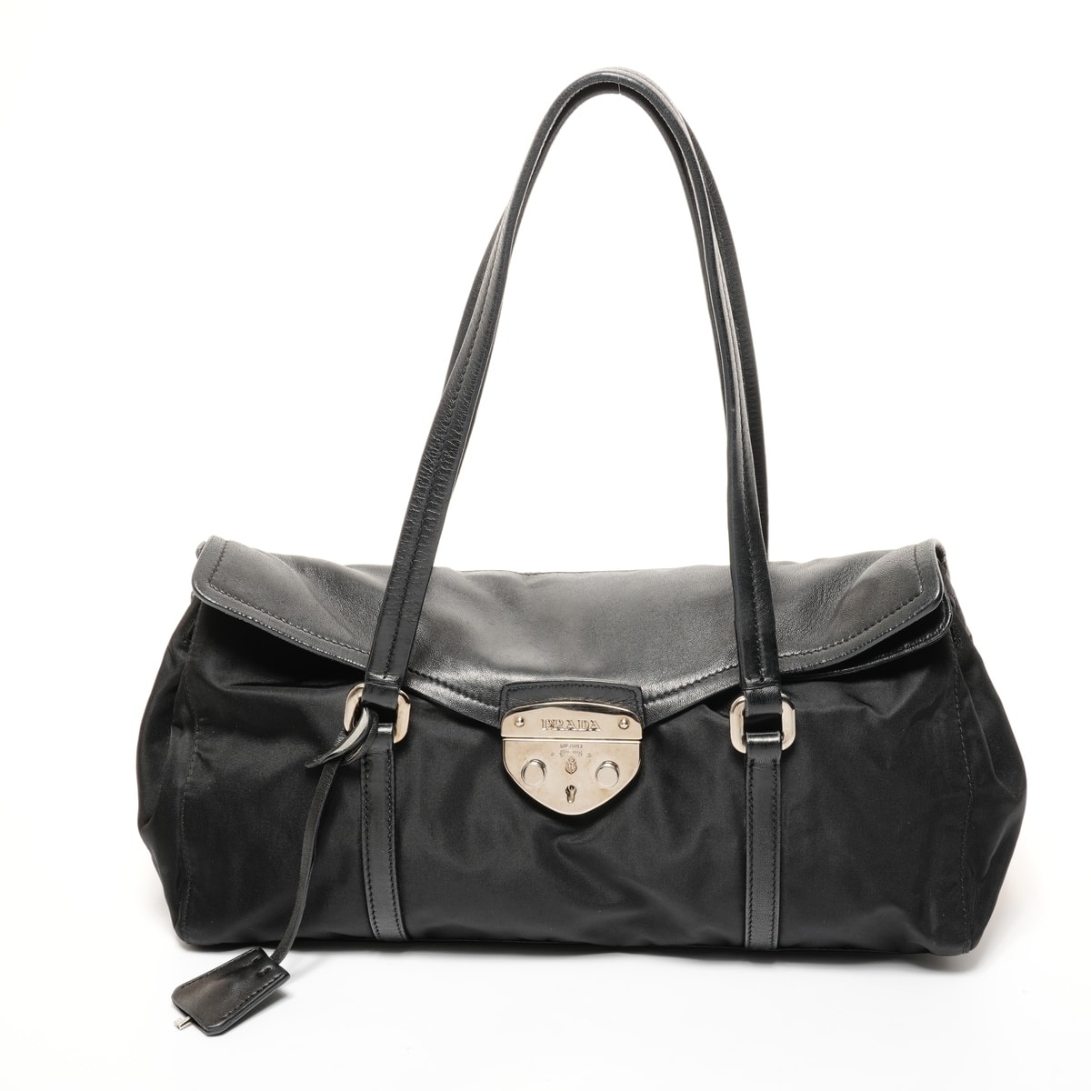 プラダ PRADA ナイロン レザー ショルダーバッグ【中古】