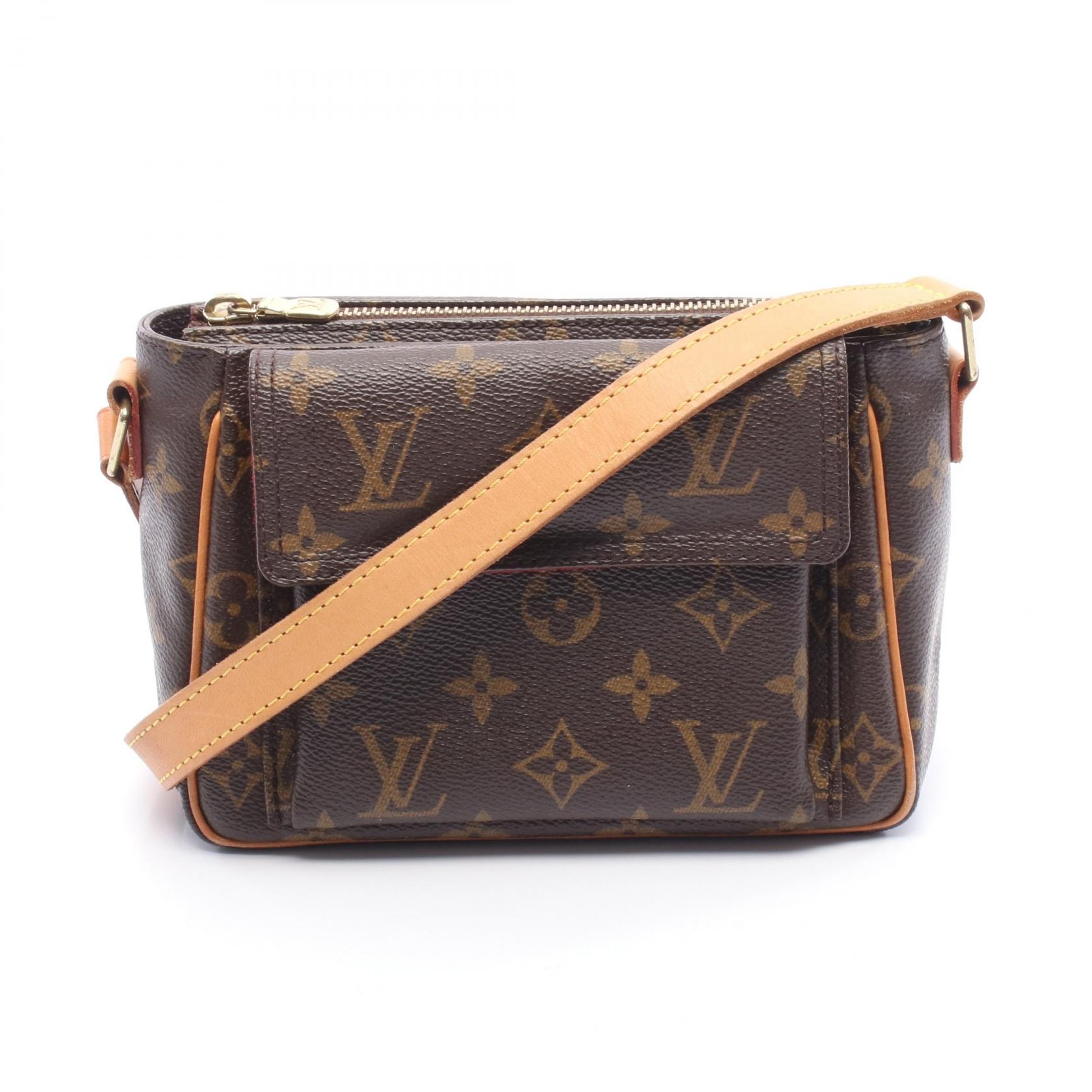 ルイ・ヴィトン LOUIS VUITTON ヴィバシテPM ショルダーバッグ バッグ PVCコーティングキャンバス レザー モノグラム レディース ブラウン系 M51165 【中古】