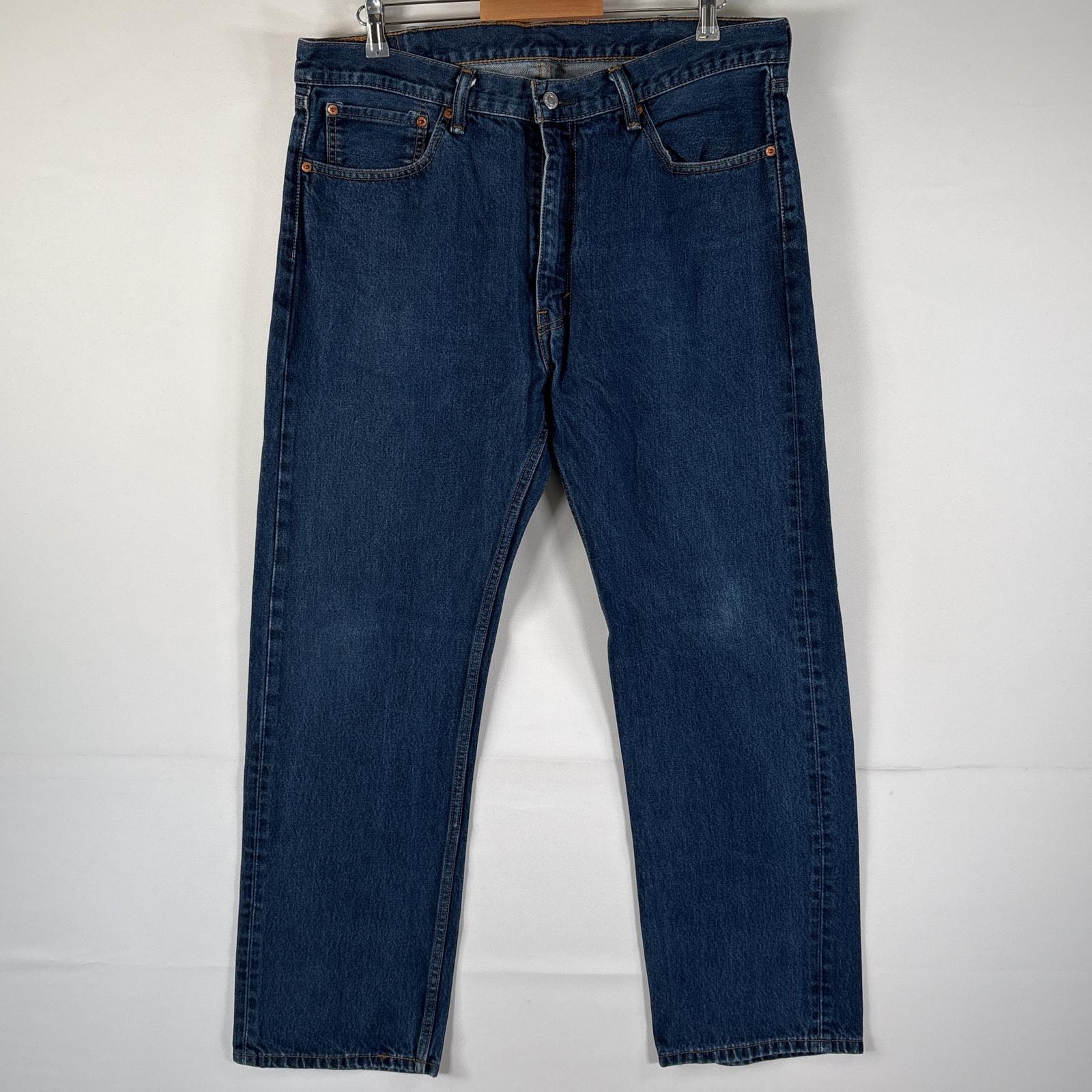 古着 リーバイス Levi's デニムパンツ 505 ブルーデニム ジーンズ ジーパン ストレート 大きいサイズ w38 L32 インディゴブルー メンズ
