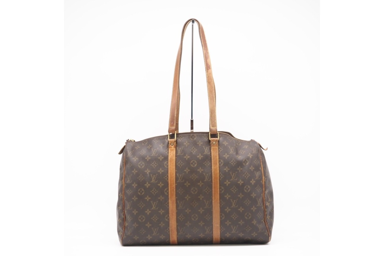 LOUIS VUITTON ルイ・ヴィトン モノグラム フラネリー45 M51115 ハンドバッグ ブラウン コーティングキャンバス レディース