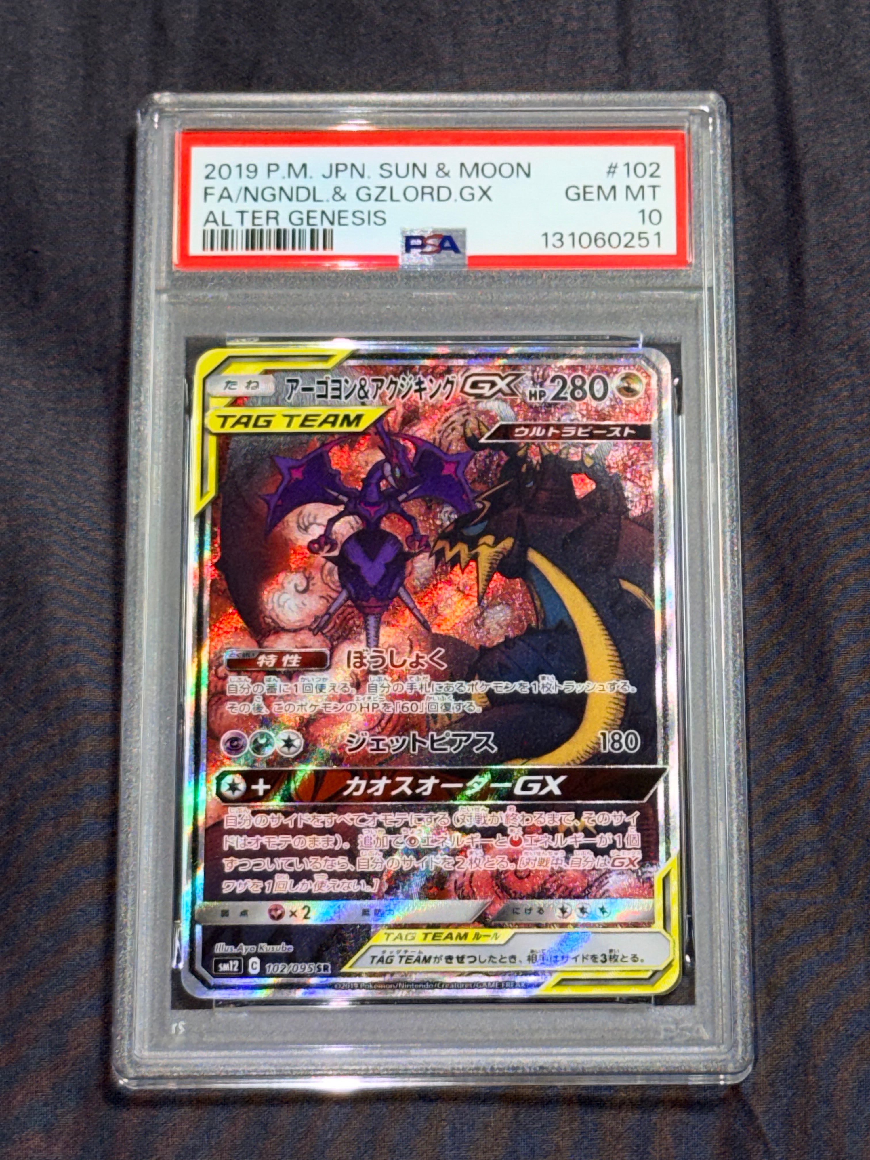 PSA9】アーゴヨン&アクジキングGX SR: SA[SM12 102/095](拡張パック