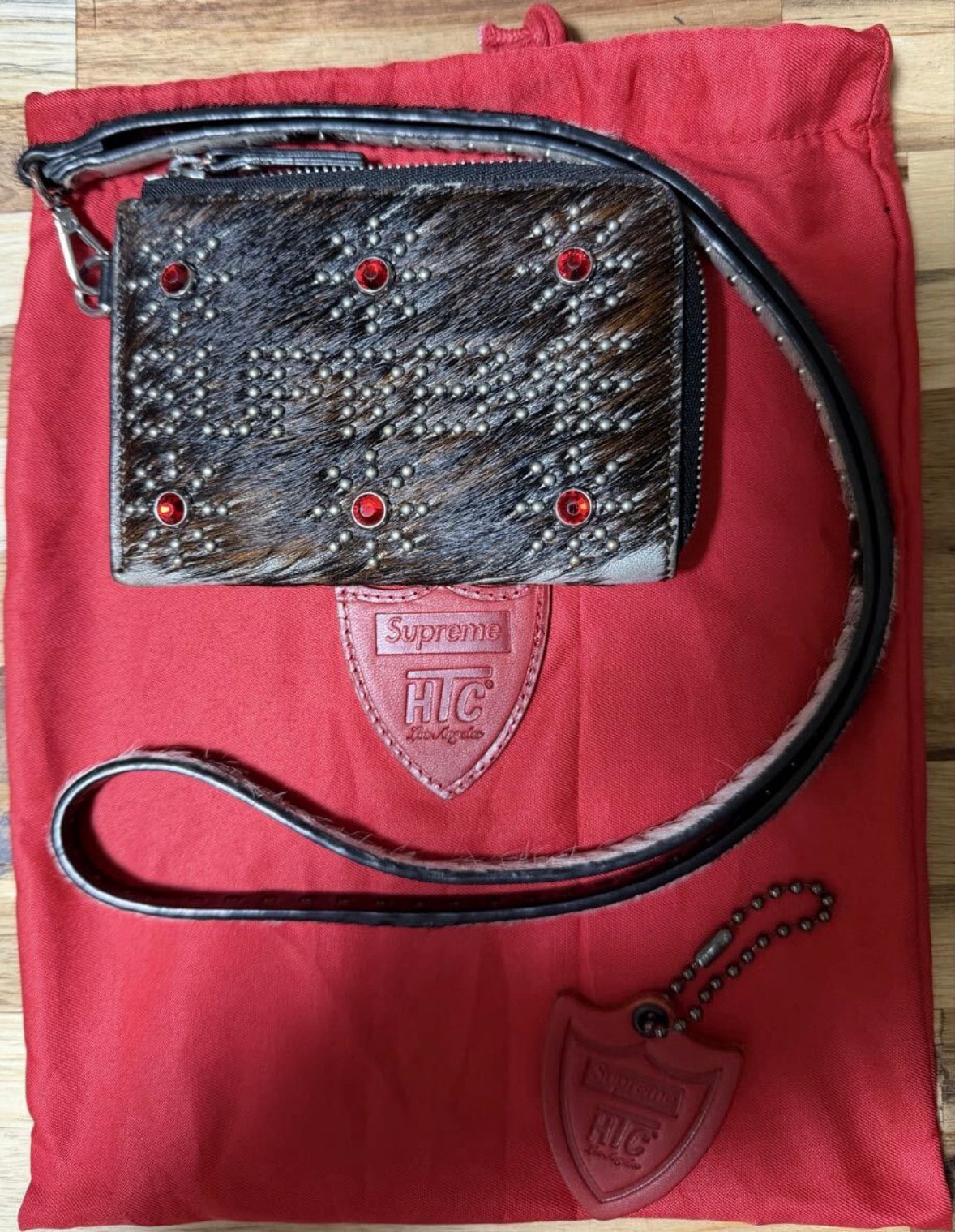 Supreme / Hollywood Trading Company Studded Wallet "Cow"