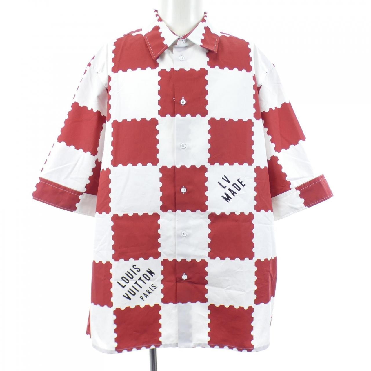 ルイヴィトン LOUIS VUITTON ジャイアントダミエショート HMS05WJM7 S/Sシャツ