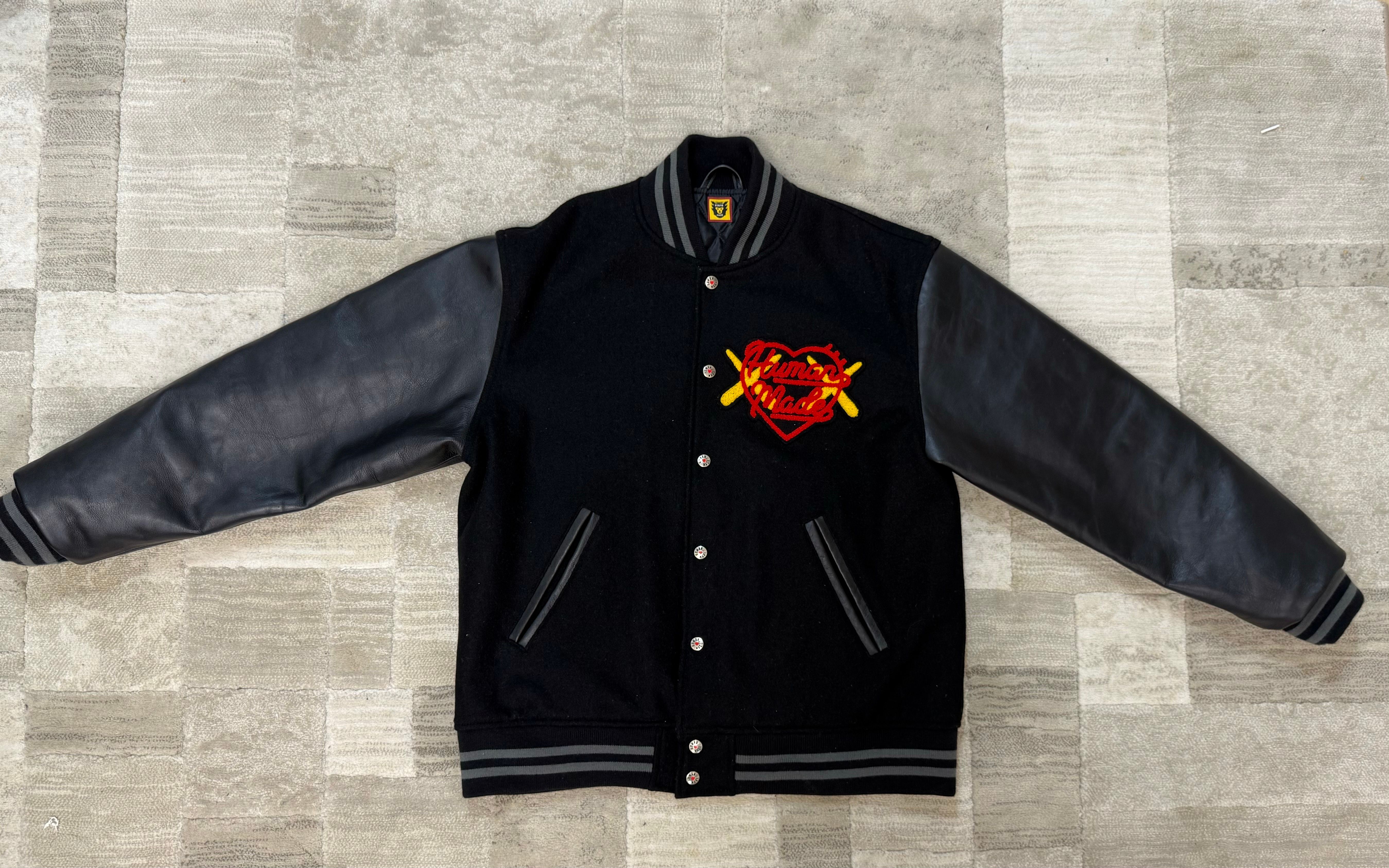 HUMAN MADE x KAWS Made Varsity Jacket #2 "Black"