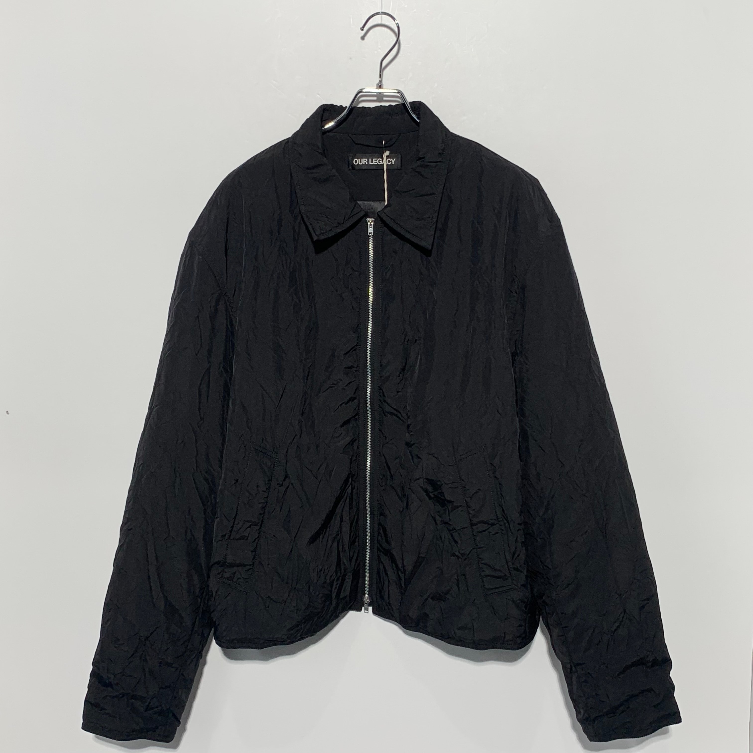 OUR LEGACY Slight Jacket "Shining Black Crinkle Solaro"