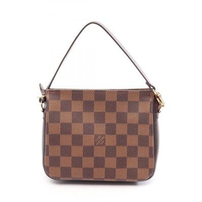 ルイ・ヴィトン LOUIS VUITTON トゥルース メイクアップ ダミエエベヌ ハンドバッグ バッグ PVCコーティングキャンバス レザー レディース ブラウン系 N51982 【中古】