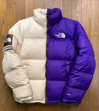 Supreme x The North Face Split Nuptse Jacket "Tan"