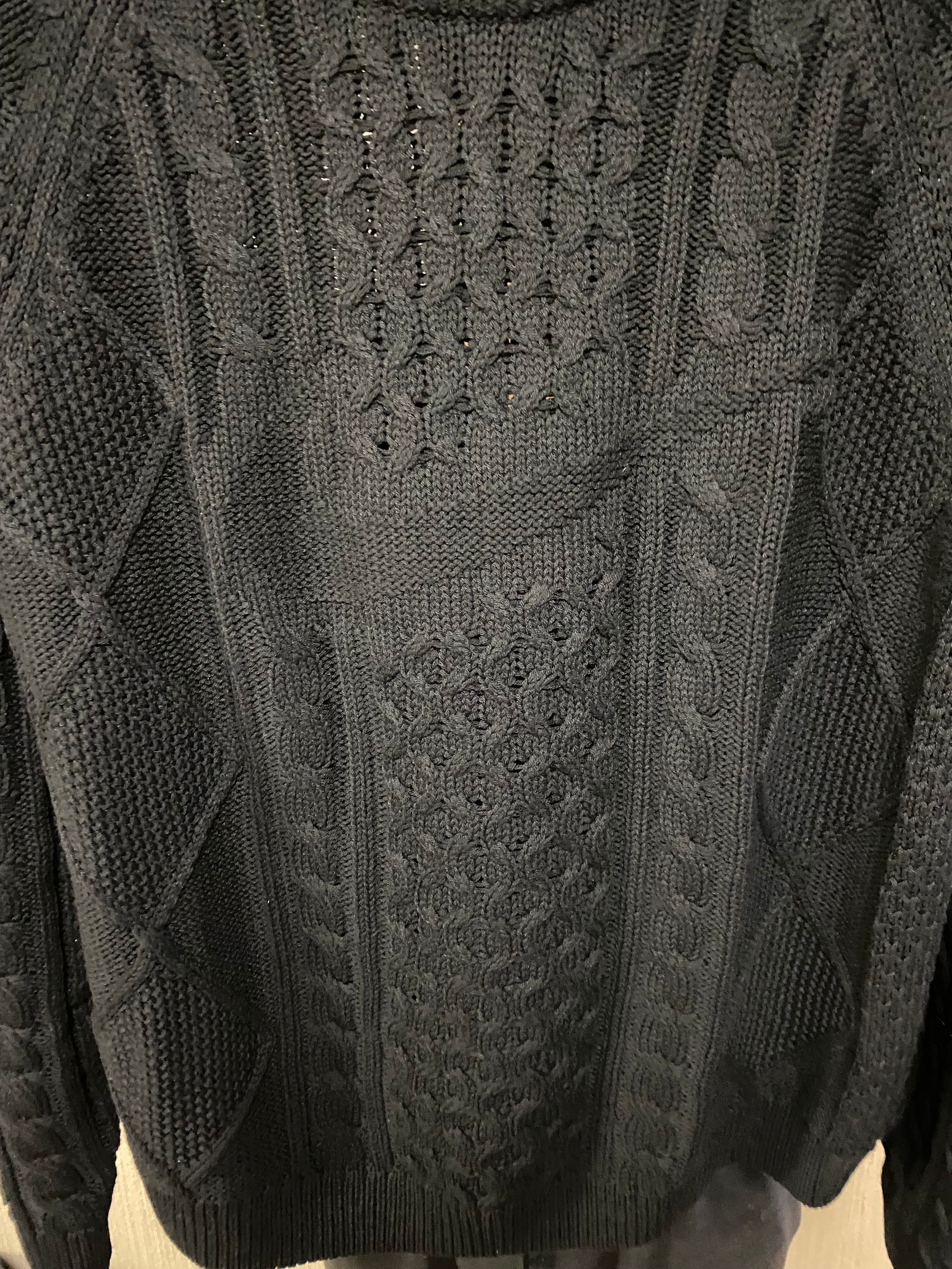 NIKE M NL Cable Knit Sweater LS "Black"