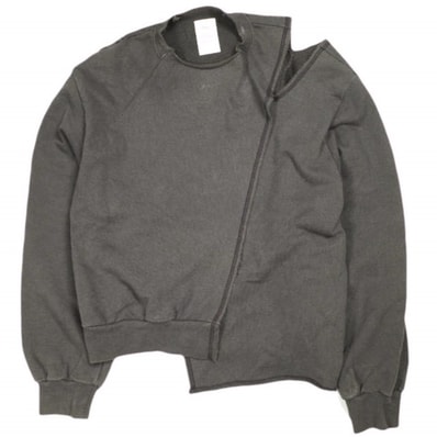 Name. ネーム 20AW 日本製 アシンメトリックレイヤードクルーネックスウェット W-NMCU-20AW-012 1 Brown トレーナー 裏毛 トップス g25426