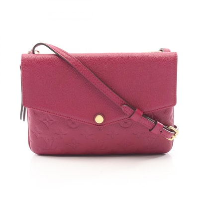 ルイ・ヴィトン LOUIS VUITTON トワイス ショルダーバッグ バッグ レザー モノグラム・アンプラント パープル レディース パープル系 グレープ M50629 【中古】