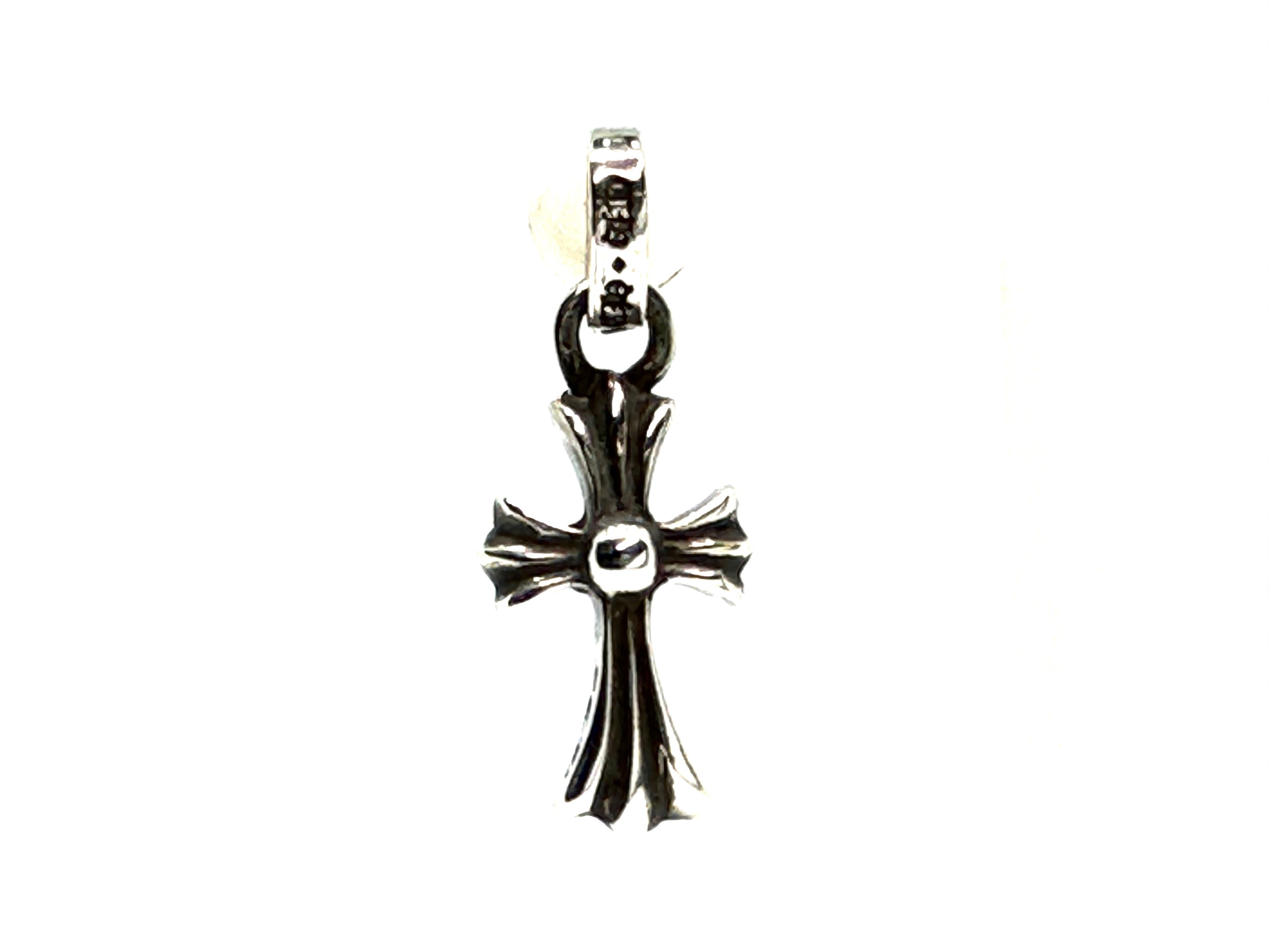 Chrome Hearts CH Cross Baby Fat Earrings "Silver"