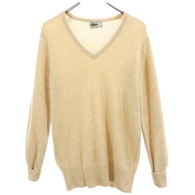 LACOSTE 70s 長袖 Vネック ニット