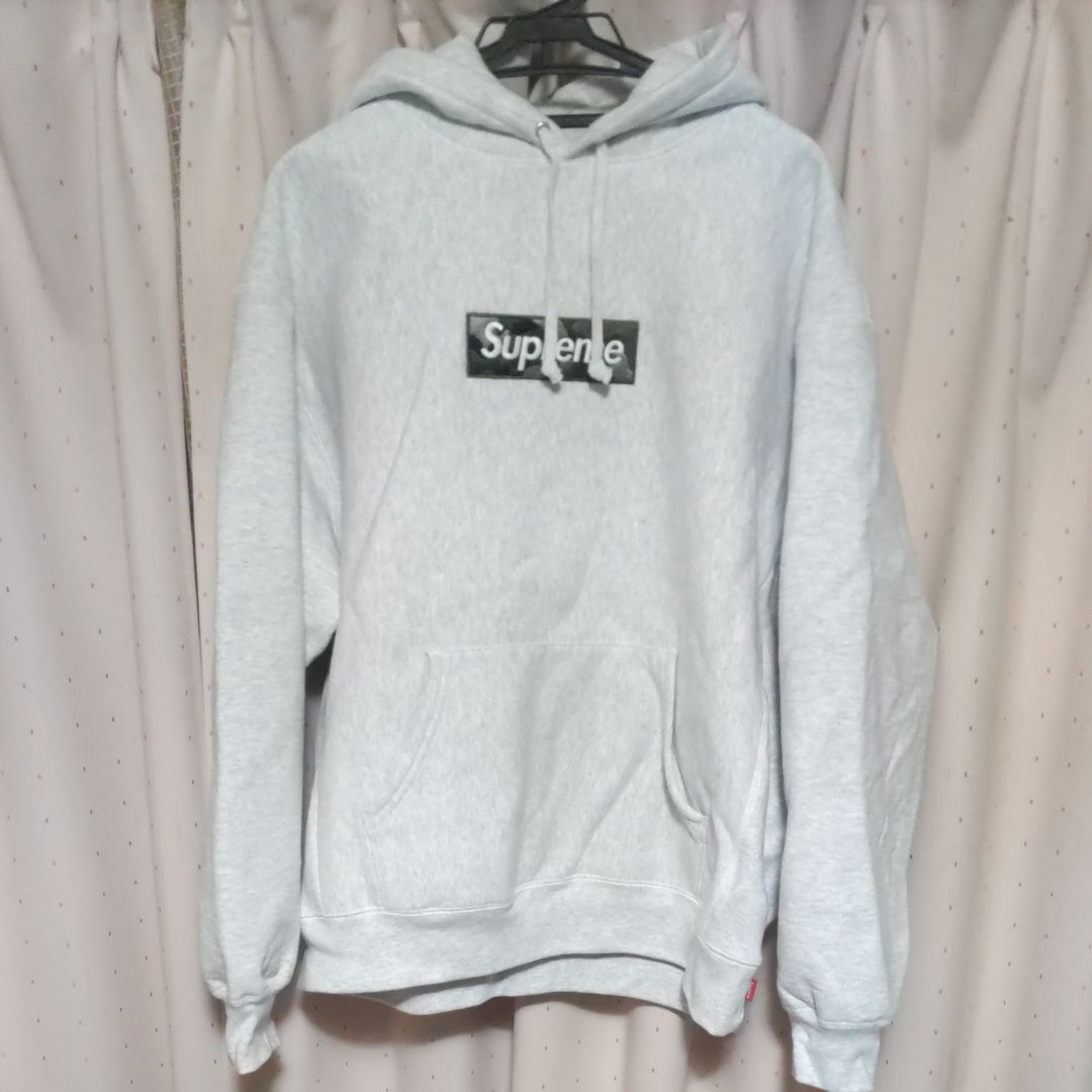 Supreme Box Logo Hooded Sweatshirt "Ash Grey" (23FW)