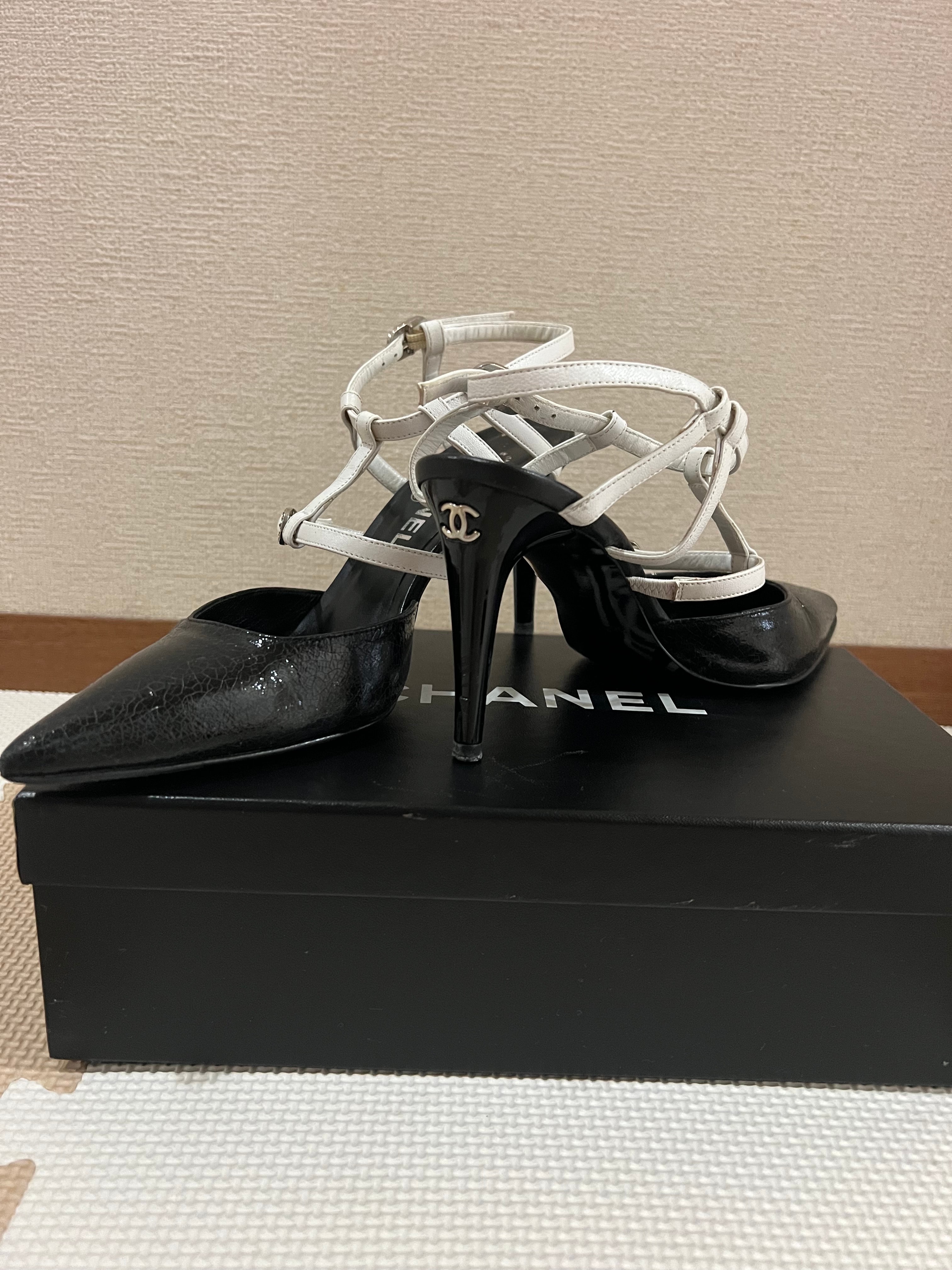 CHANELシャネル ストラップサンダル パンプス