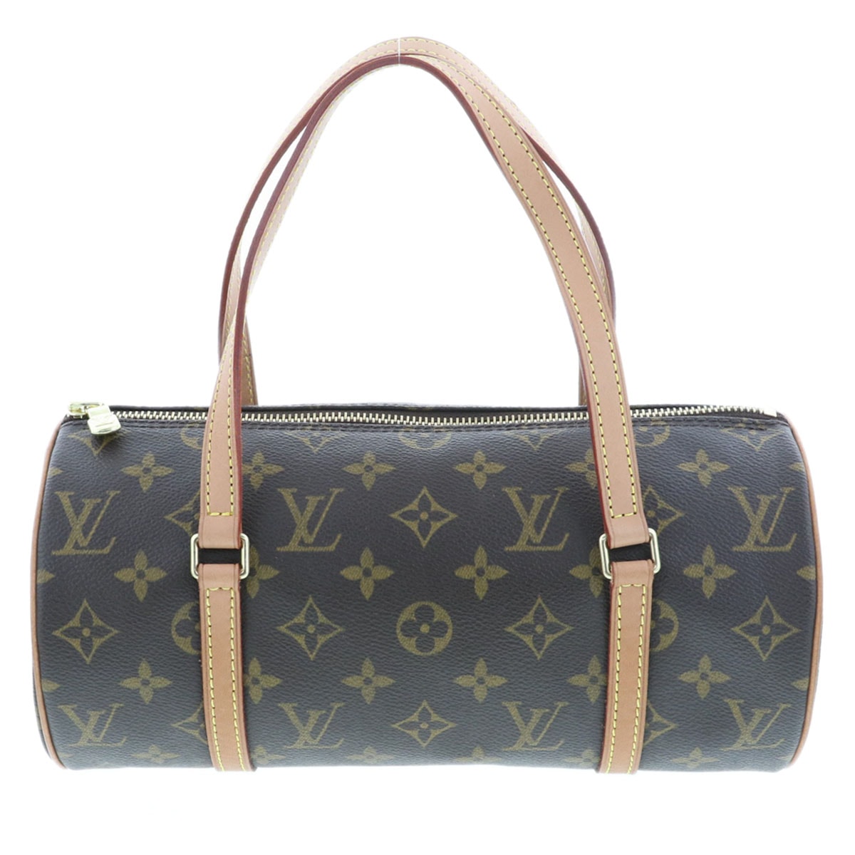 LOUIS VUITTON ルイ・ヴィトン モノグラム パピヨン 26 ハンドバッグ M51386 キャンバス レザー ブラウン レディース【中古】