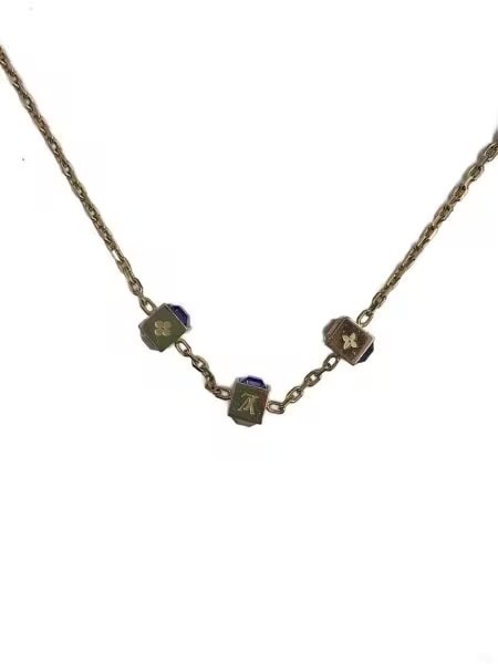 Louis Vuitton Collier Gambling Necklace "Gold"