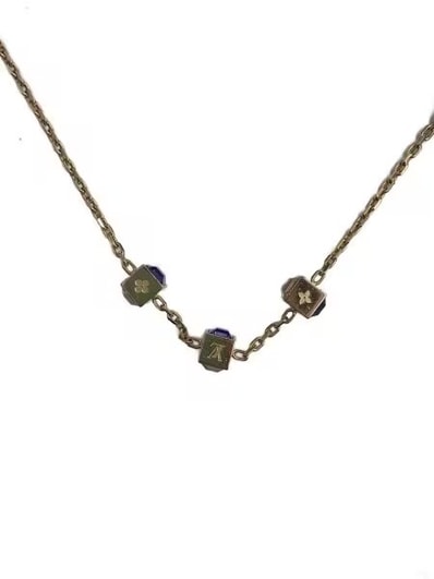 Louis Vuitton Collier Gambling Necklace "Gold"