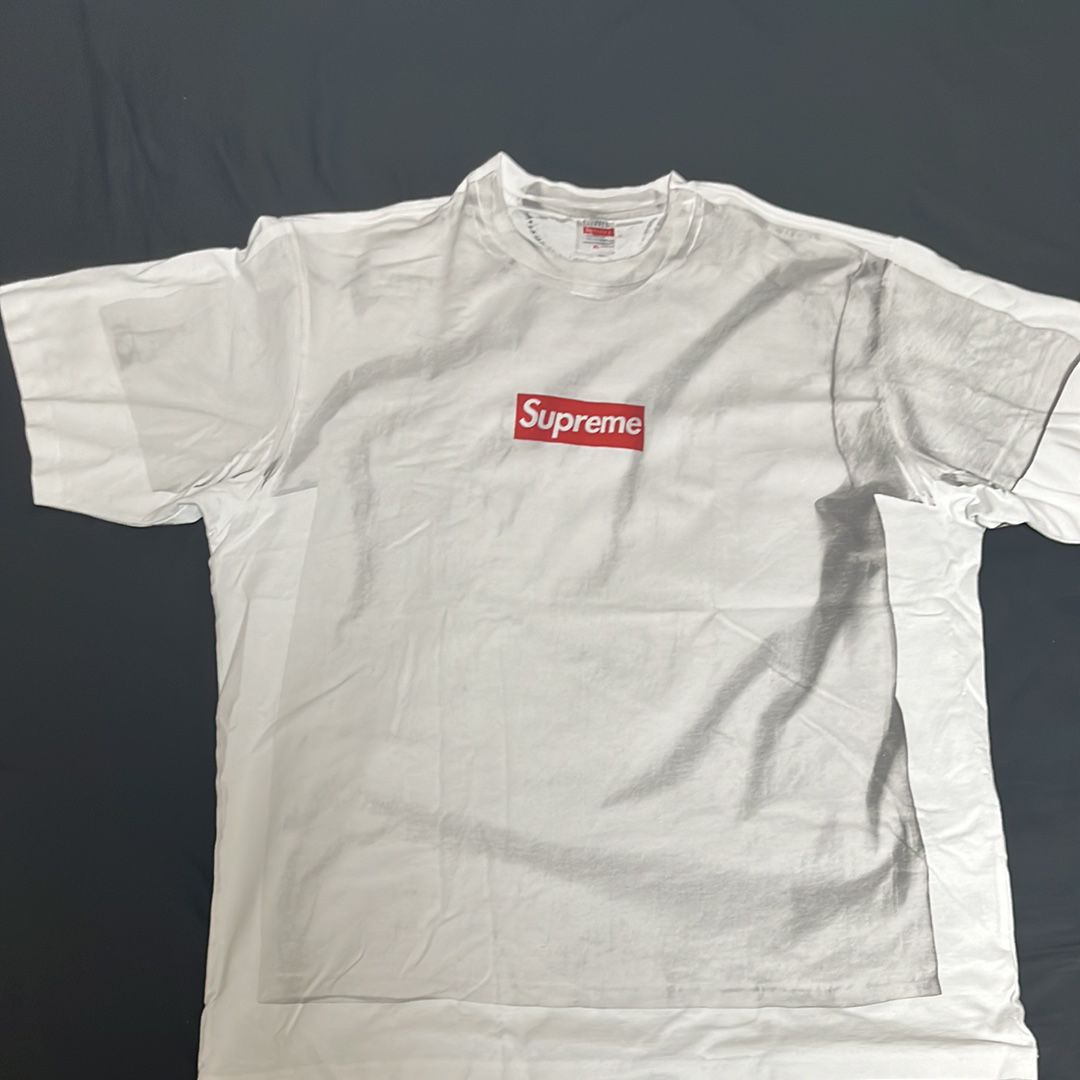 Supreme x MM6 Maison Margiela Box Logo Tee "White"