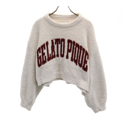 gelato pique ジェラートピケ 長袖 ルームウェア ホワイト系 ふわもこ ショートプルオーバー