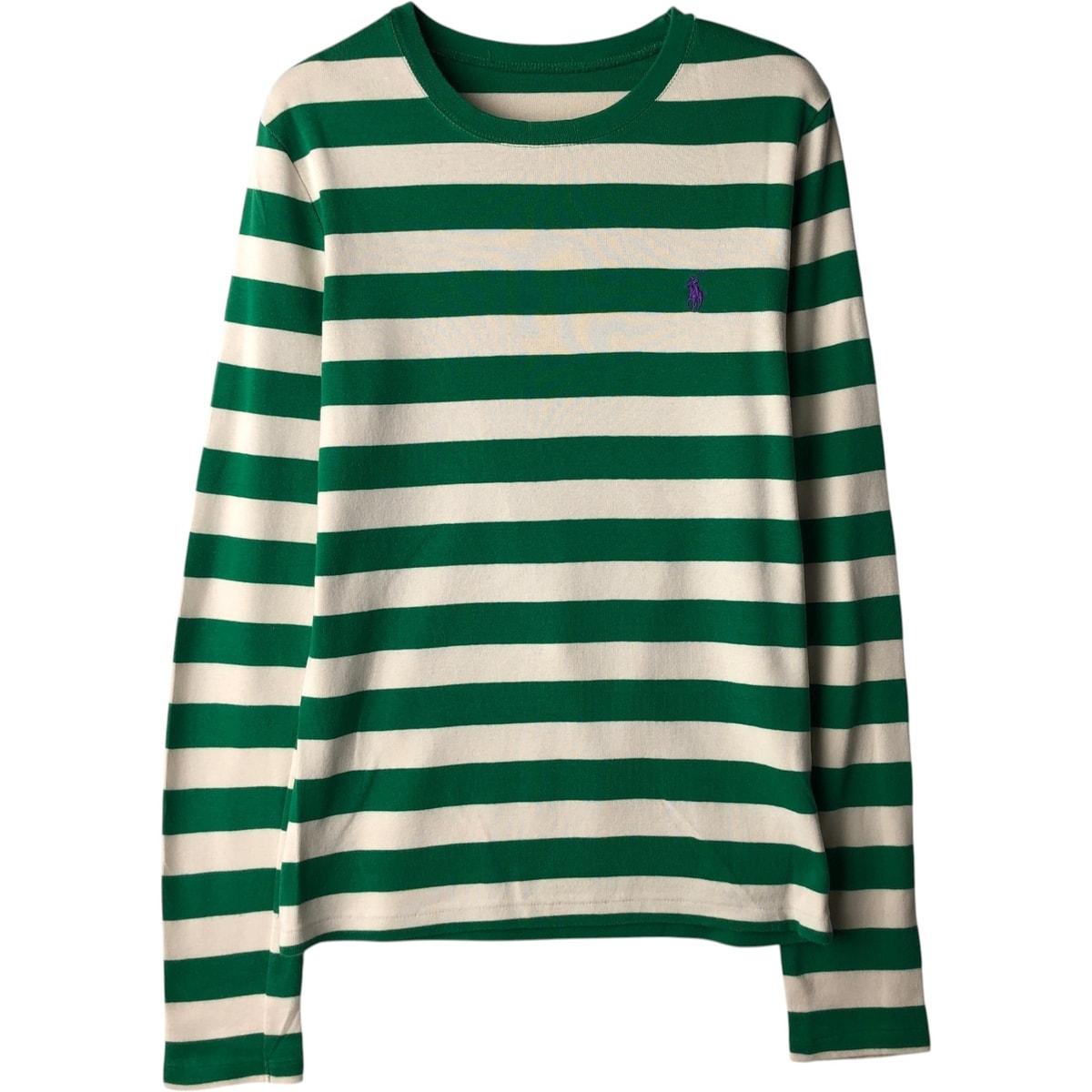 古着 ラルフローレン Ralph Lauren ボーダー柄 ロングTシャツ ロンT レディースS相当/eaa639354