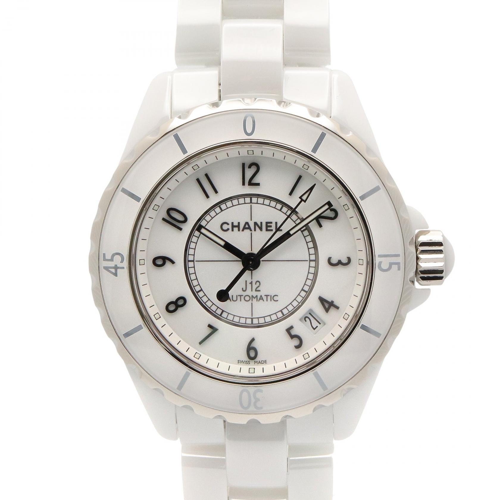 シャネル CHANEL J12 腕時計 時計 セラミック メンズ ホワイト系 H0970 【中古】