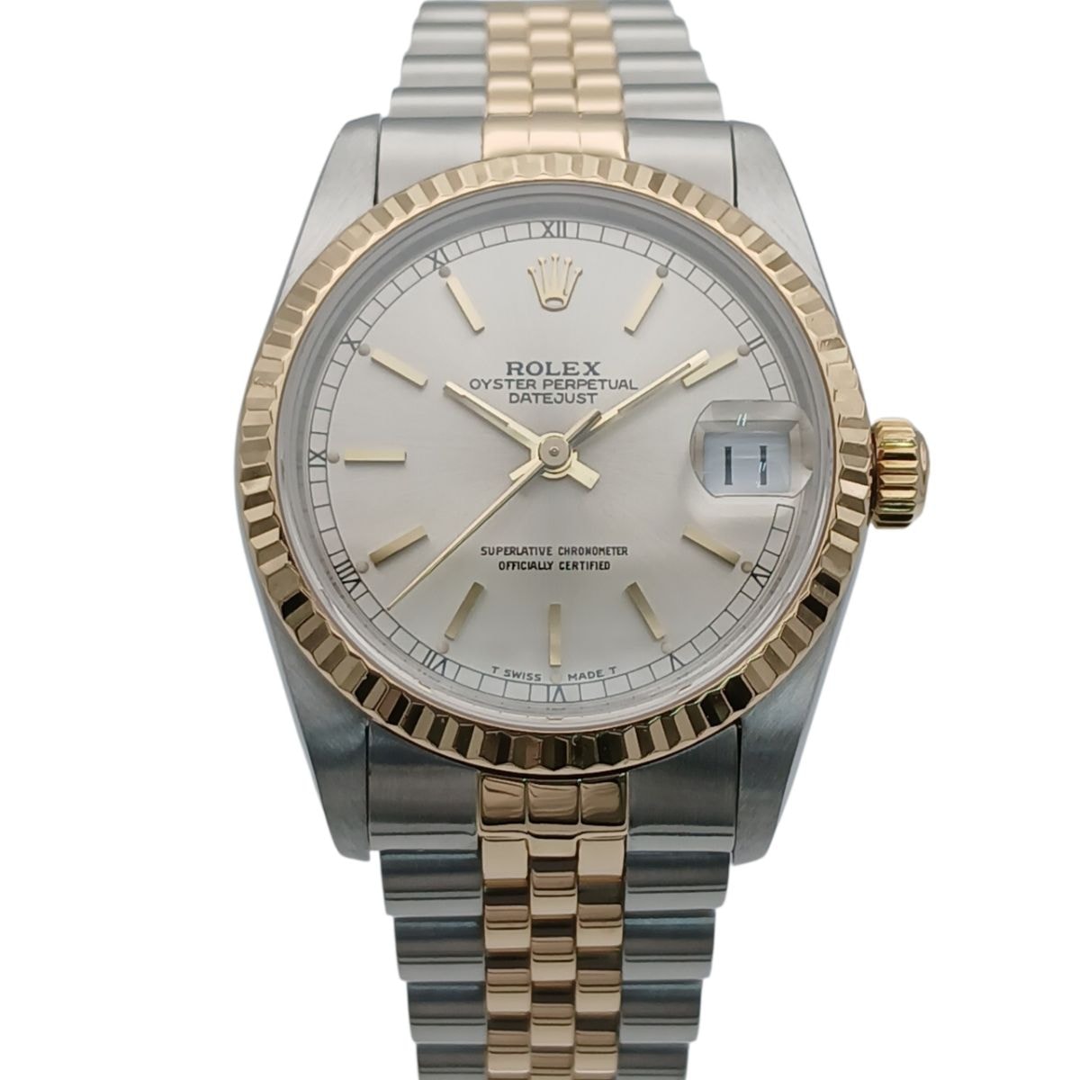 ROLEX ロレックス デイトジャスト 自動巻き 31mm ジュビリーブレスレット K18YG SS L番 腕時計 68273G K18イエローゴールド ステンレススチール シルバー 自動巻き メンズ【中古】