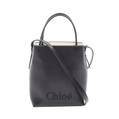 クロエ Chloe クロエ センス マイクロトート 2WAY ハンドバッグ バッグ レザー レディース ブラック系 CHC23UP873I10 【中古】