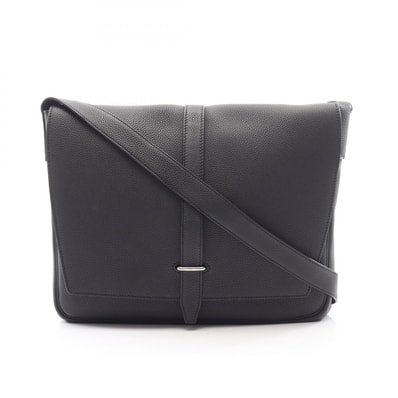 エルメス HERMES スティーブ ライト ショルダーバッグ バッグ レザー トゴ トゴ C刻印(2018年製造) メンズ ブラック系 【中古】