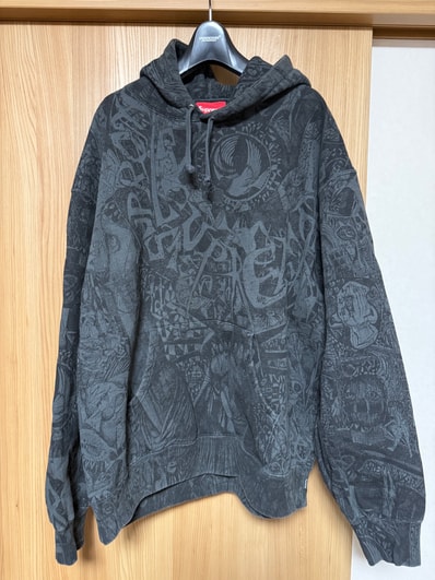 Supreme Liberty Hooded Sweatshirt "Black"
