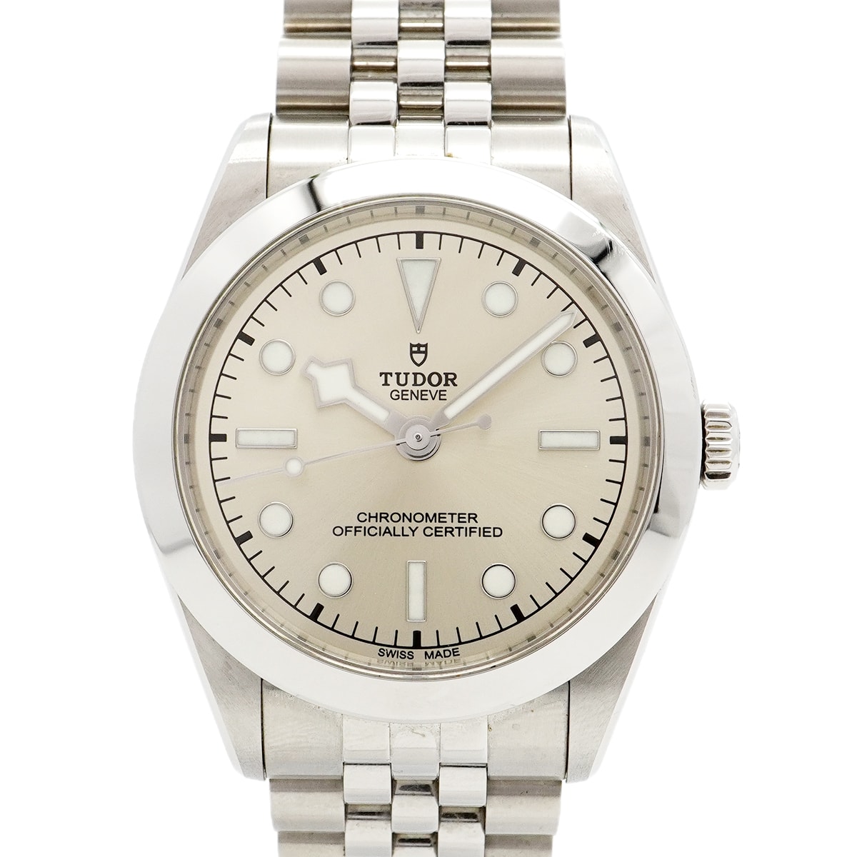 ★最終価格★SALE【6wcb0146】チュードル ブラックベイ39 79660 シルバー文字盤【中古】腕時計 メンズ