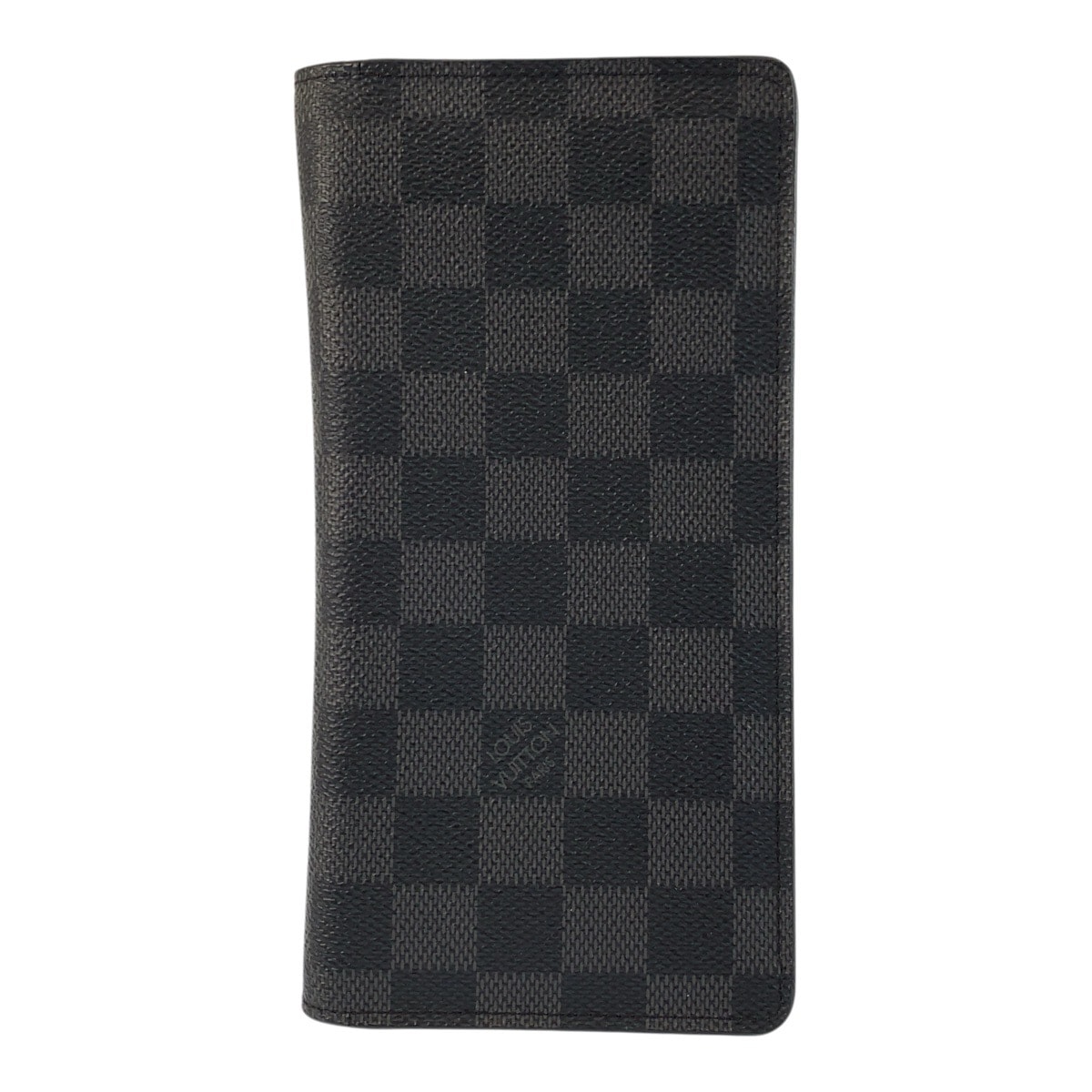 LOUIS VUITTON ルイヴィトン ダミエ グラフィット ポルトフォイユ ロン ブラック 黒 PVC 長財布 札入れ 602945 【中古】