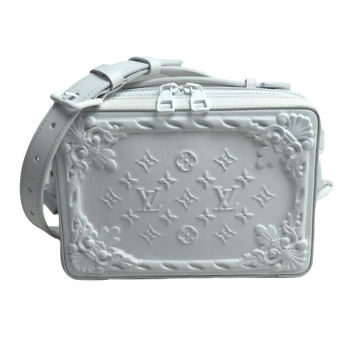 LOUIS VUITTON ルイ・ヴィトン LVオーナメント ソフトトランク ショルダーバッグ ホワイト M21833 IC ユニセックス【中古】【美品】
