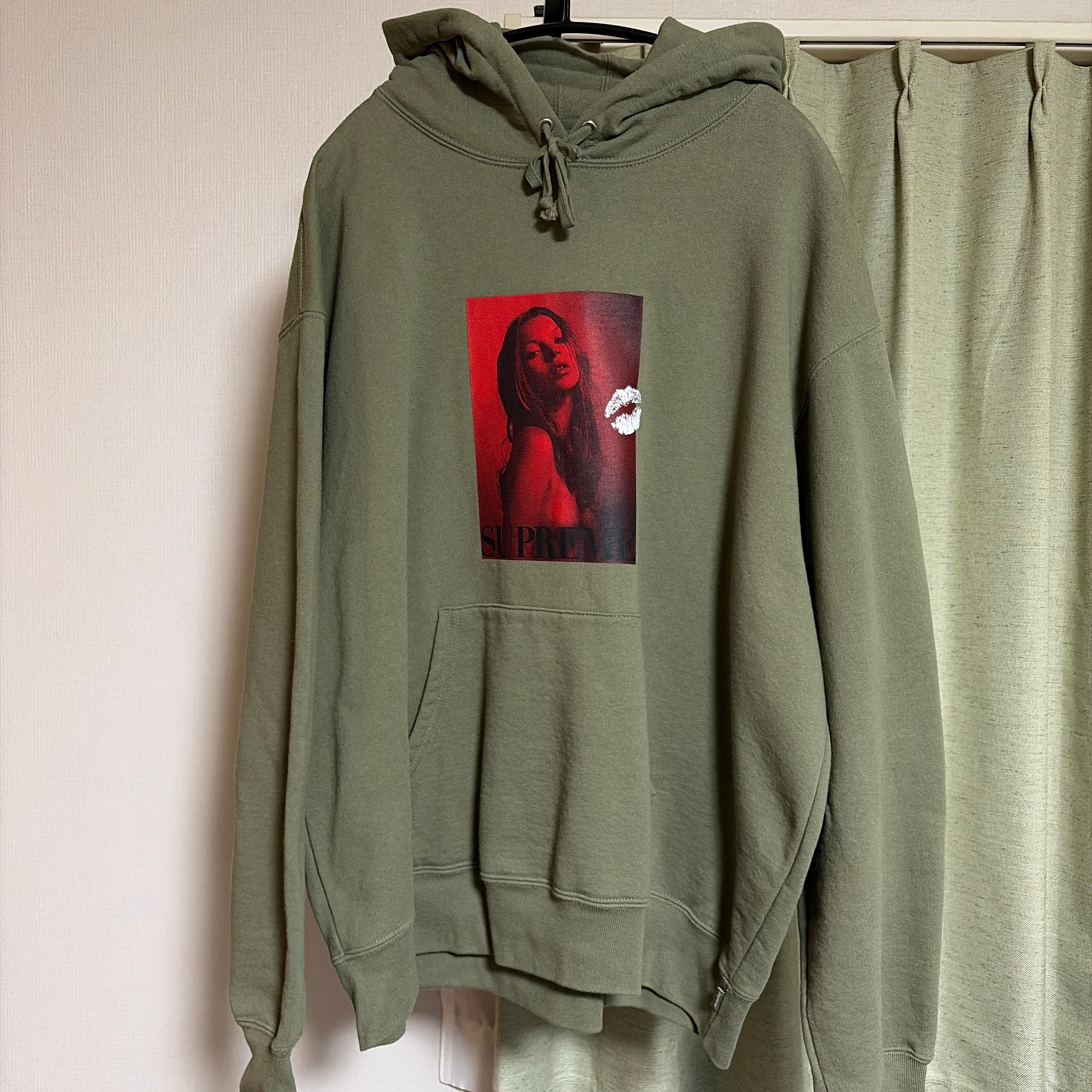 Supreme Kate Moss Hooded Sweatshirt "Olive"