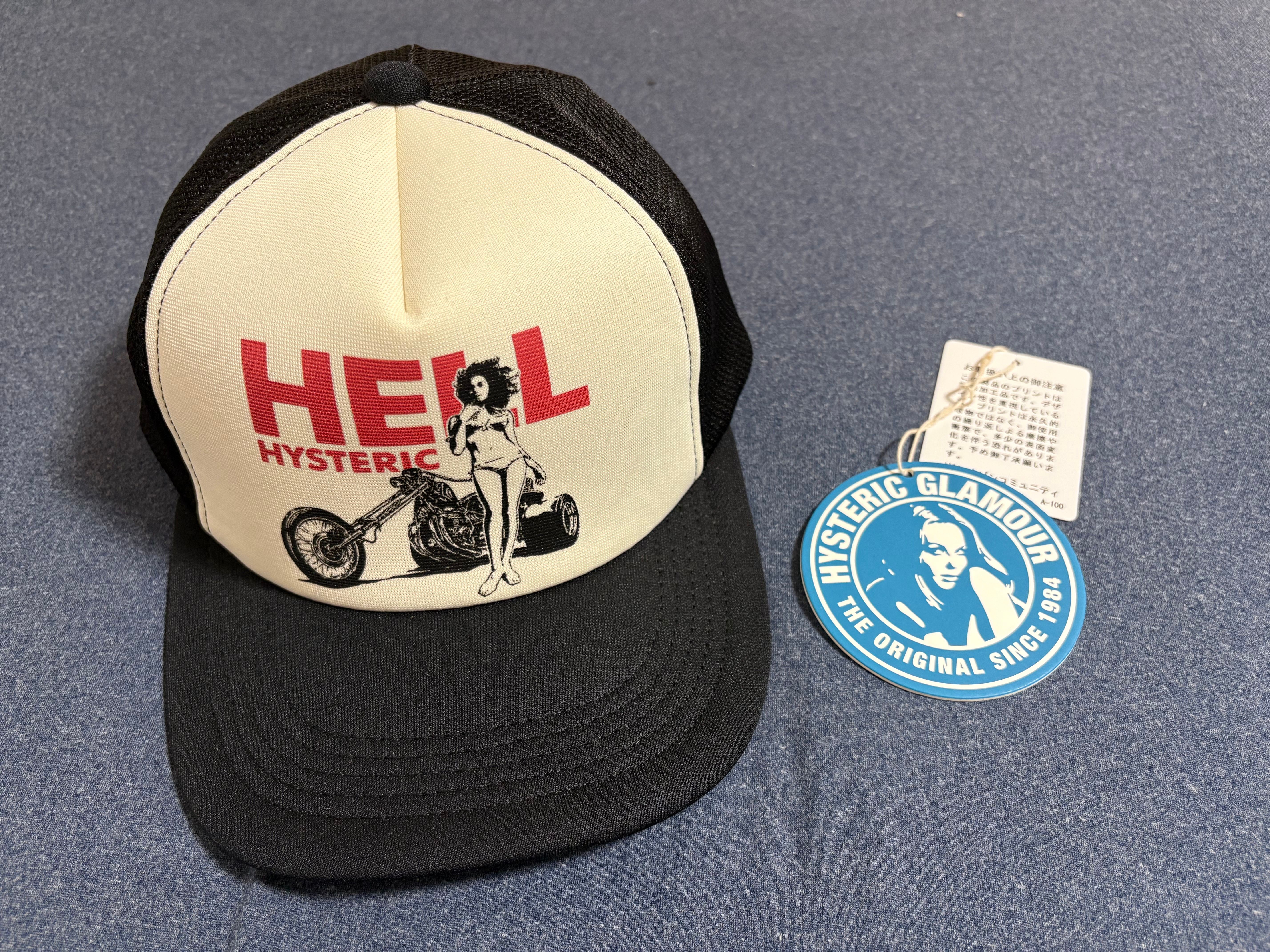 HYSTERIC GLAMOUR Hell Hysteric Mesh Cap "Black" 02251QH03