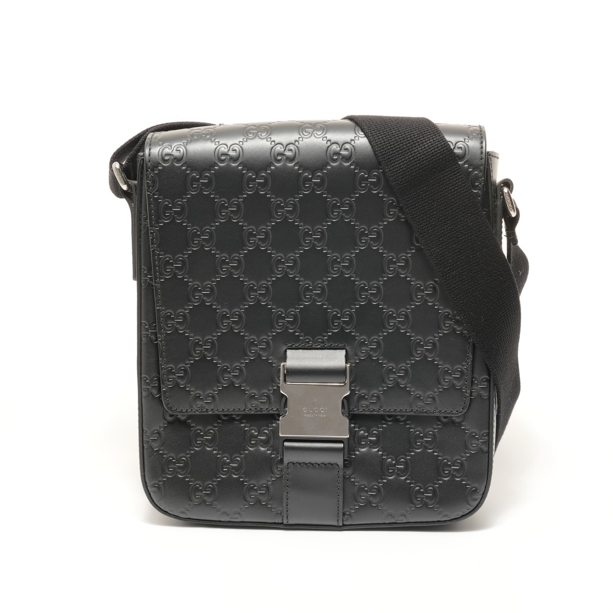 グッチ GUCCI GGシマ レザー ショルダーバッグ【中古】