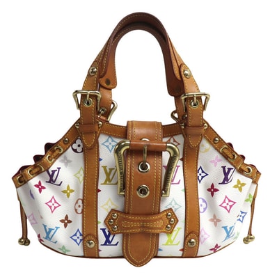 LOUIS VUITTON ルイ・ヴィトン テダPM ハンドバッグ マルチカラー ブロン(ホワイト) M92348 FL0034 レディース【中古】