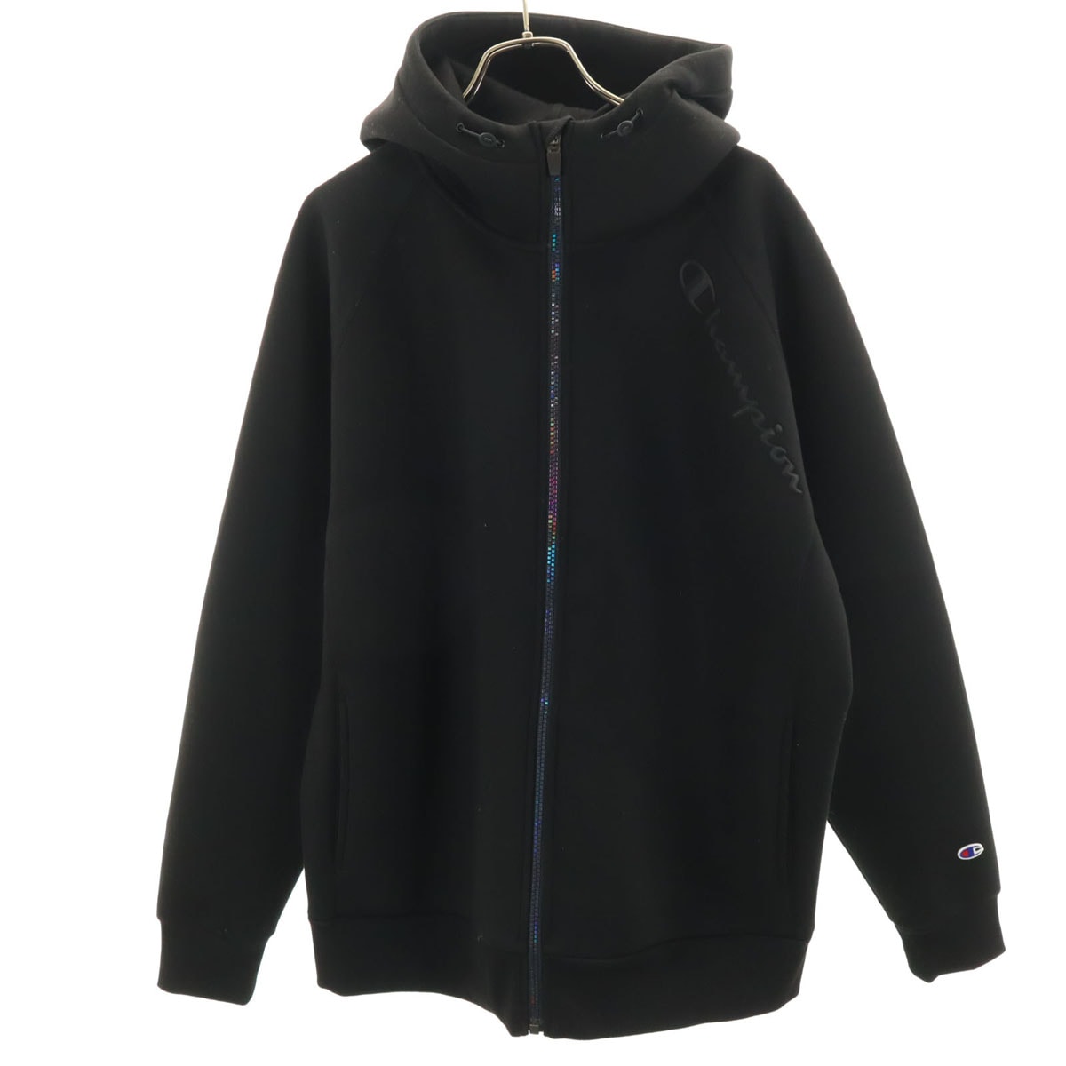 Champion チャンピオン 長袖 ジップパーカー XL ブラック系