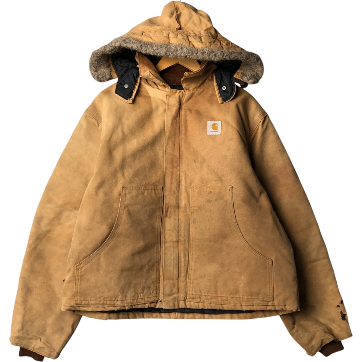 古着 カーハート Carhartt トラディショナルジャケット フード付き 中綿入り ダックワークジャケット メンズXXL相当/eaa571522