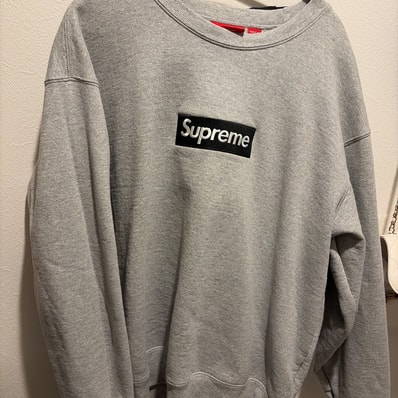 Supreme Box Logo Crewneck "Heather Grey" (22FW)