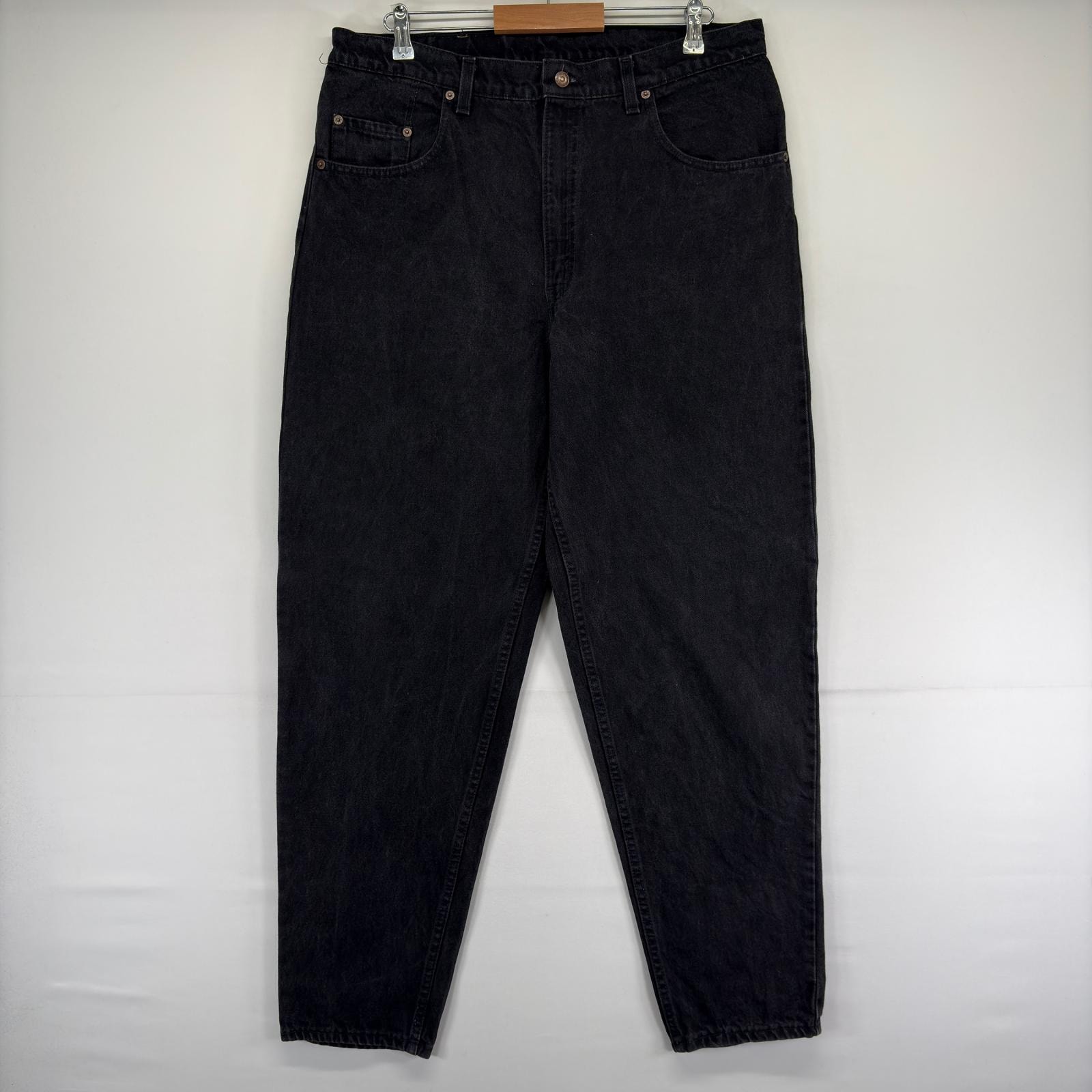 古着 90's/90年代 リーバイス Levi's USA製 デニム パンツ 560 テーパード バギー 5ポケット ジッパーフライ w38 L34  ブラック メンズ