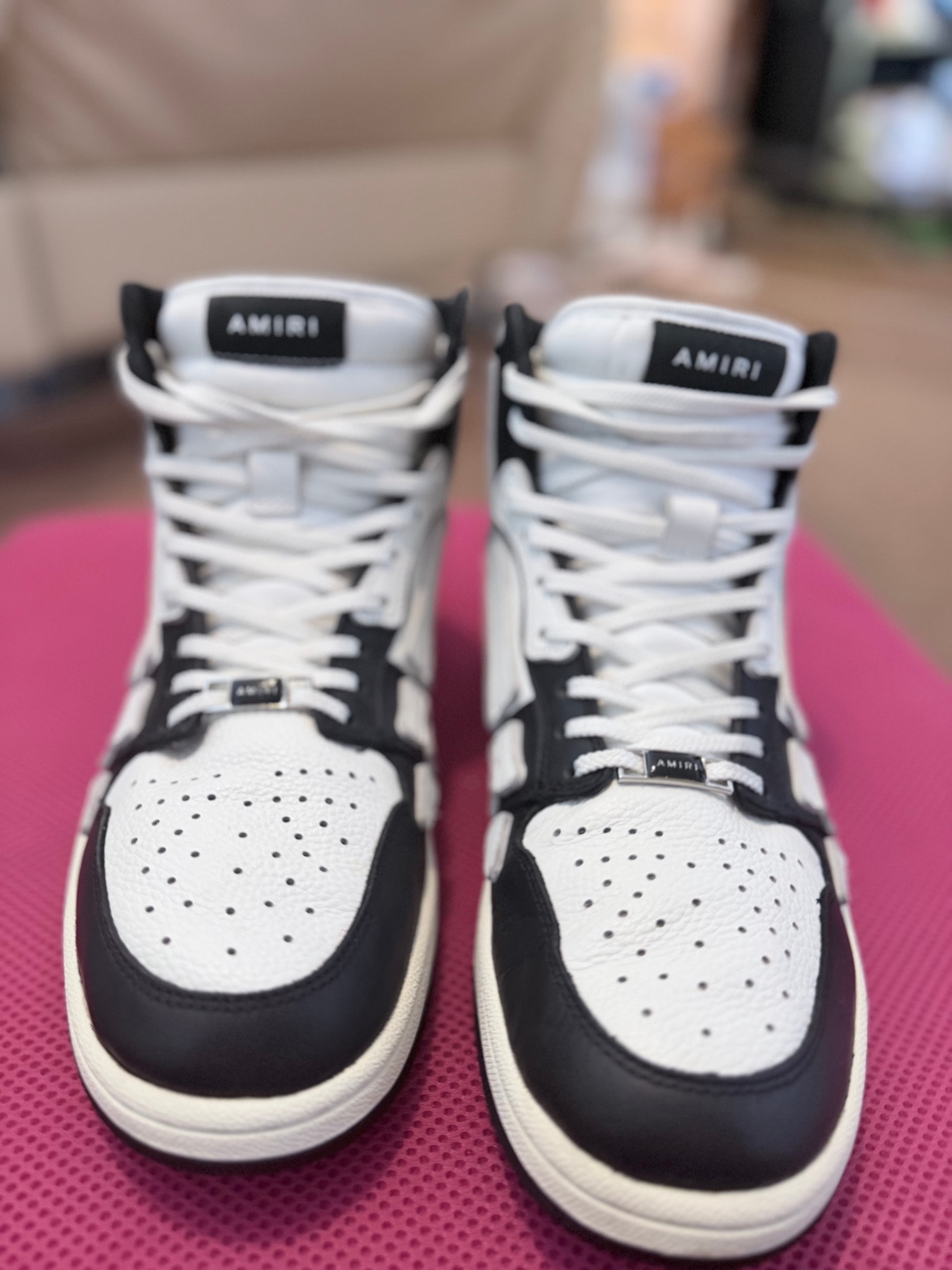AMIRI Skel-Top Hi "Black/White"