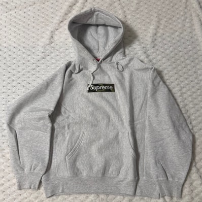 Supreme Box Logo Hooded Sweatshirt "Ash Grey" (23FW)