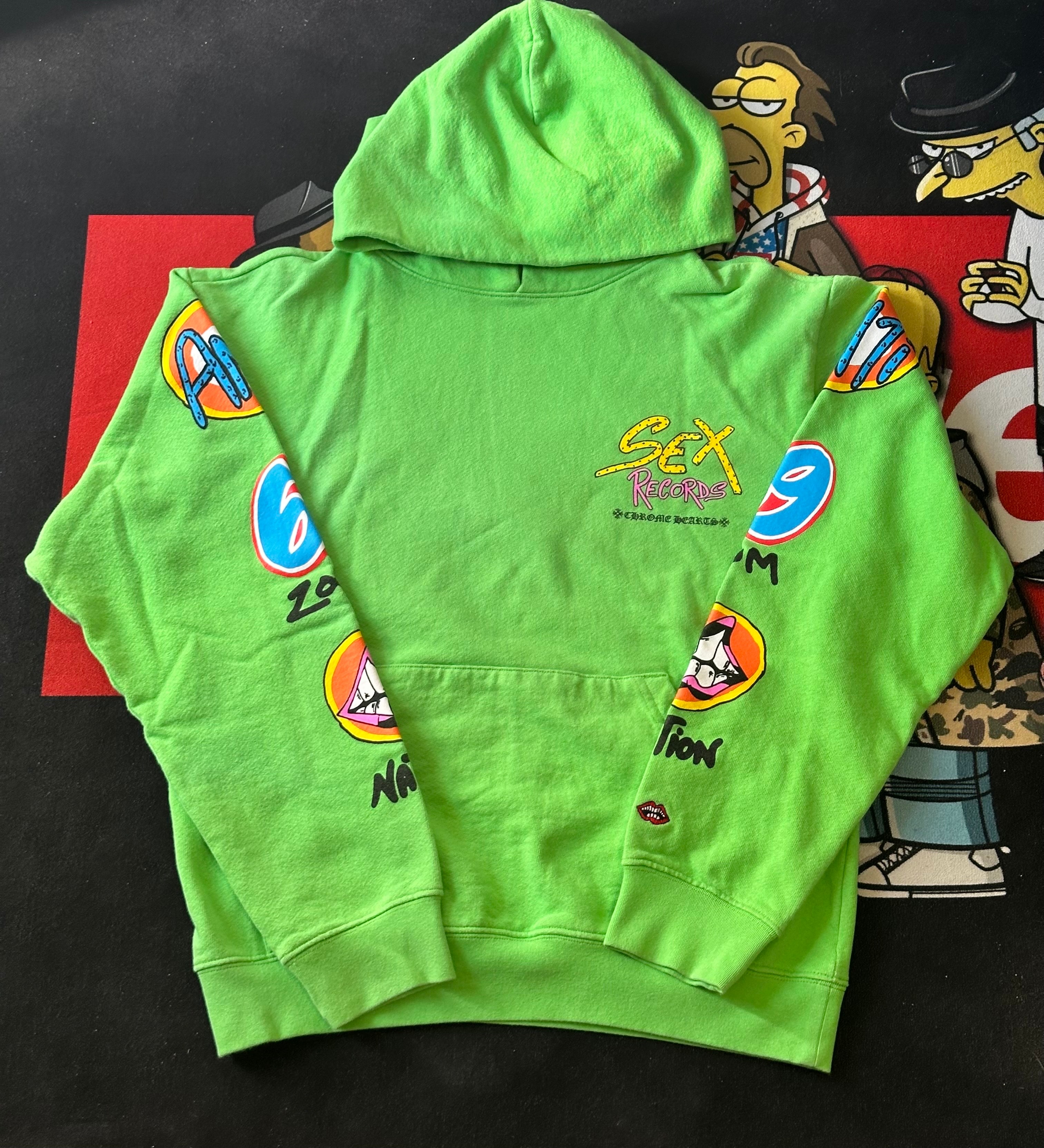 Chrome Hearts Matty Boy Sex Records Hoodie "Citrus"