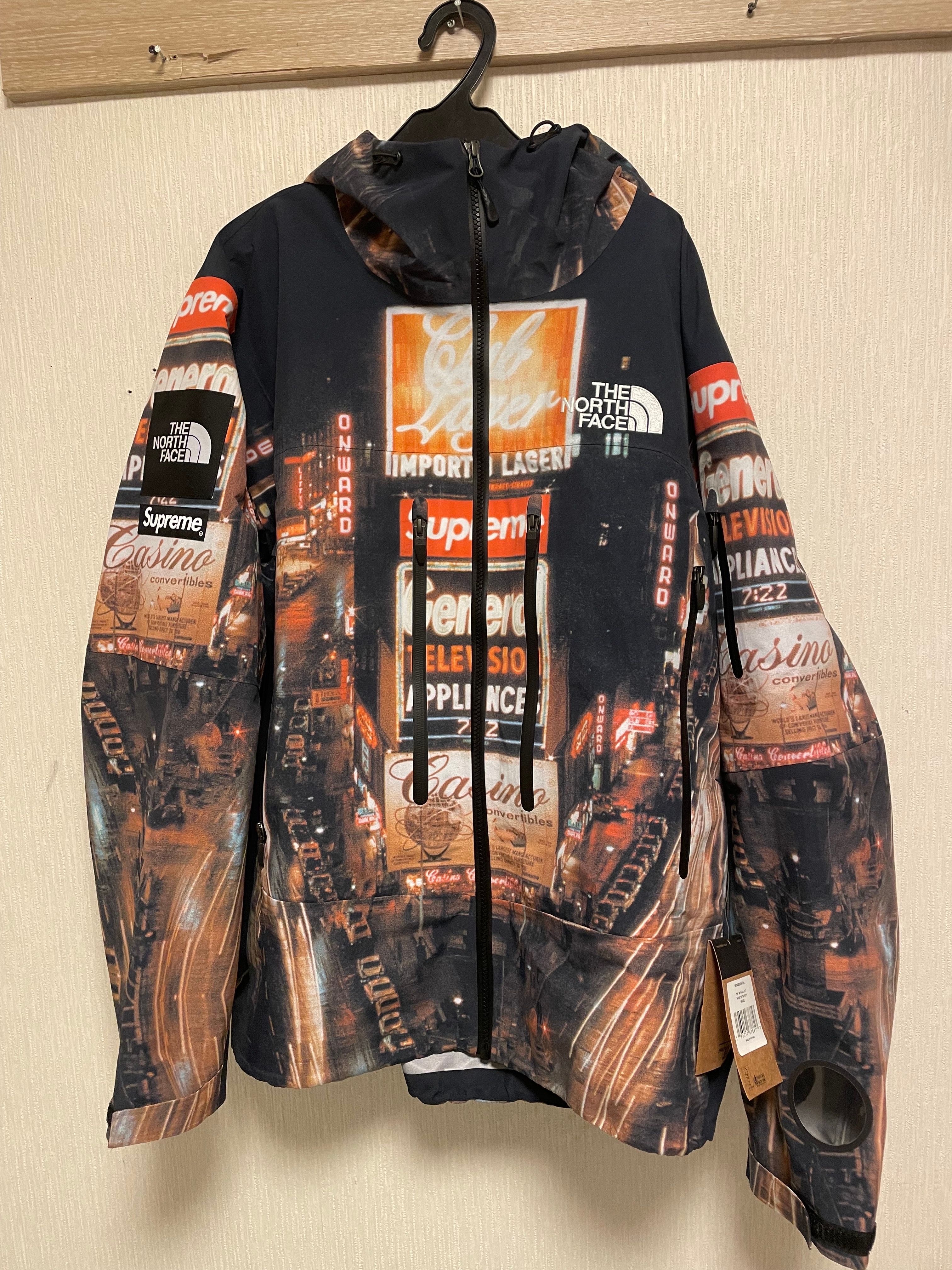 Supreme x The North Face Taped Seam Shell Jacket "Times square" NP52207I x NF0A82RK