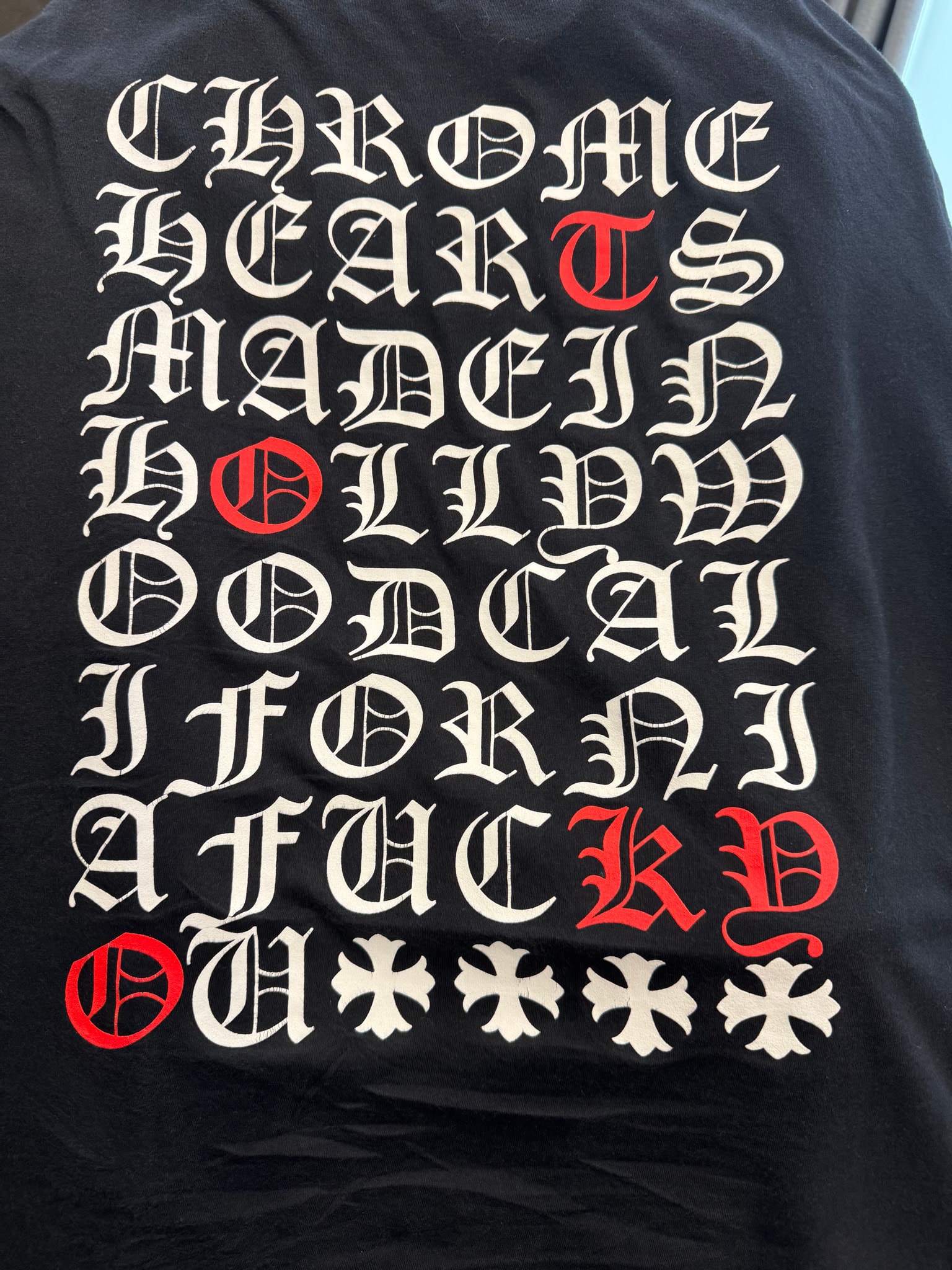 Chrome Hearts Made In Hollywood T-Shirt Tokyo Logo "Black/White/Red"