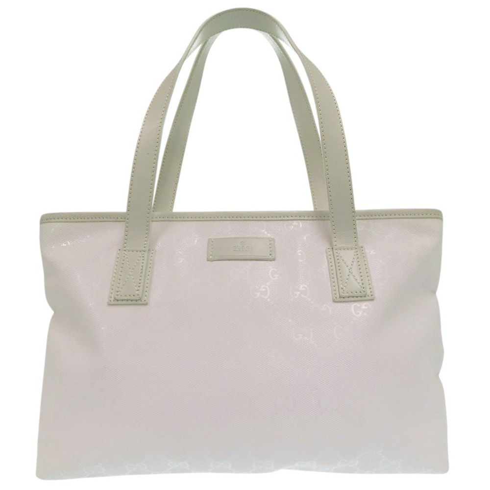グッチ   211138  PVC  ホワイト   トートバッグ